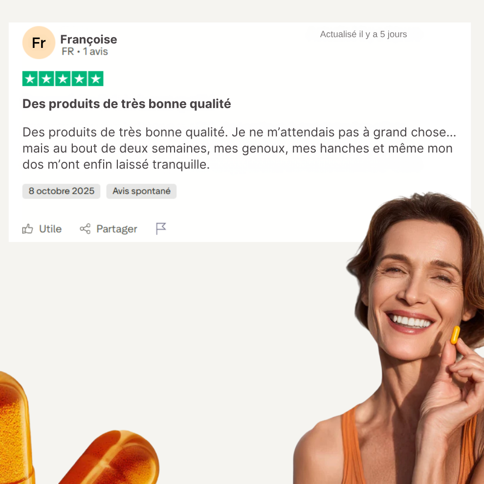 Curcuma Lab – Formule 6-en-1 pour réduire l’inflammation et soulager les douleurs articulaires.
